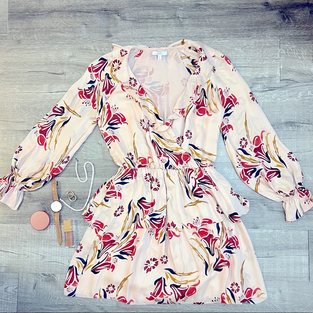 Pink floral dress